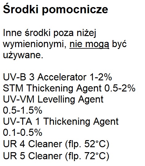 Środki pomocnicze Ultra Pack UVCP